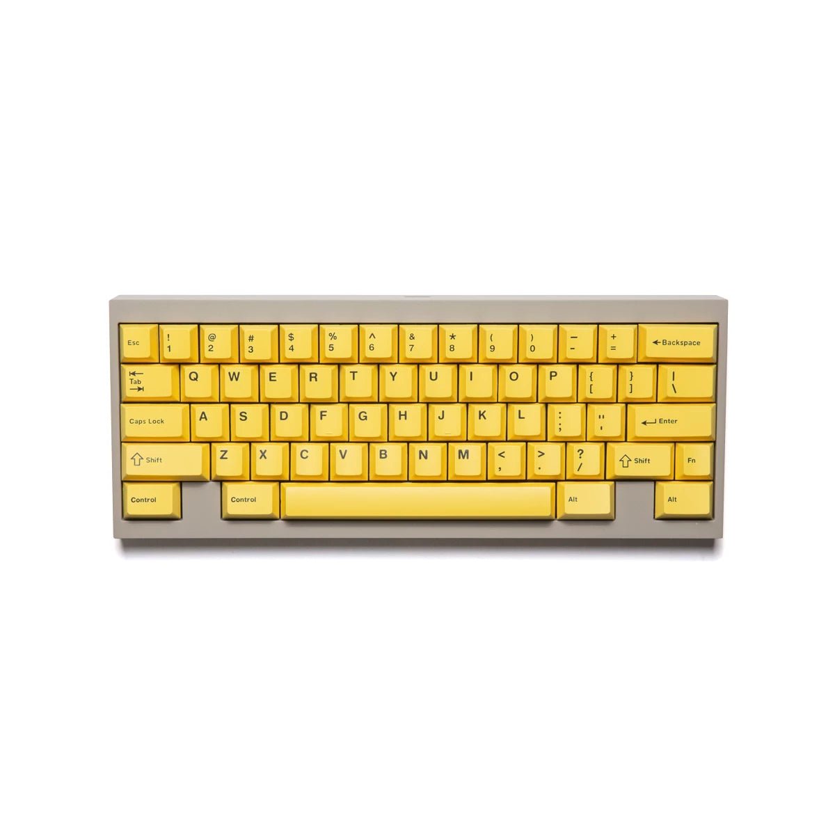 Wuque WS Basic Yellow Keycap Set Doubleshot PBT - Divinikey