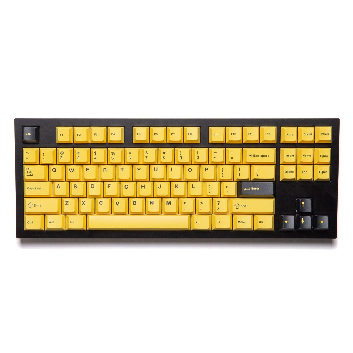 Wuque WS Basic Yellow Keycap Set Doubleshot PBT - Divinikey