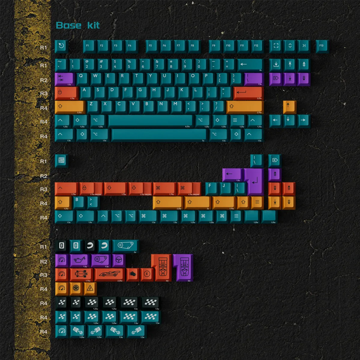 PBTfans Endurance Legacy Keycaps