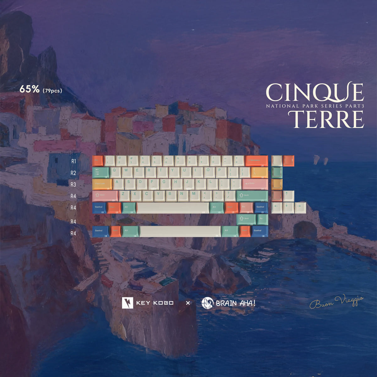 Keykobo Cinque Terre Keycaps