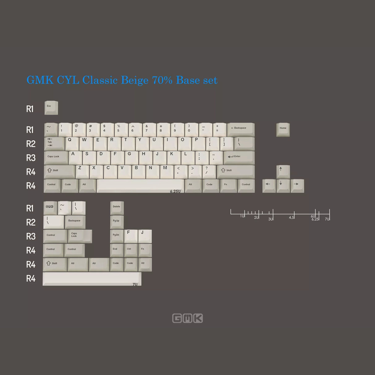 GMK CYL Beige Keycaps