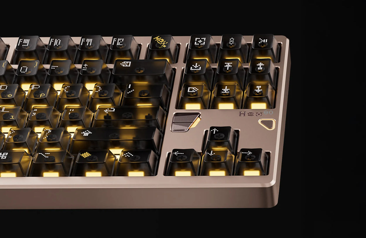 Hex80 完全可定制 RGB 灯光和配置文件 一键控制