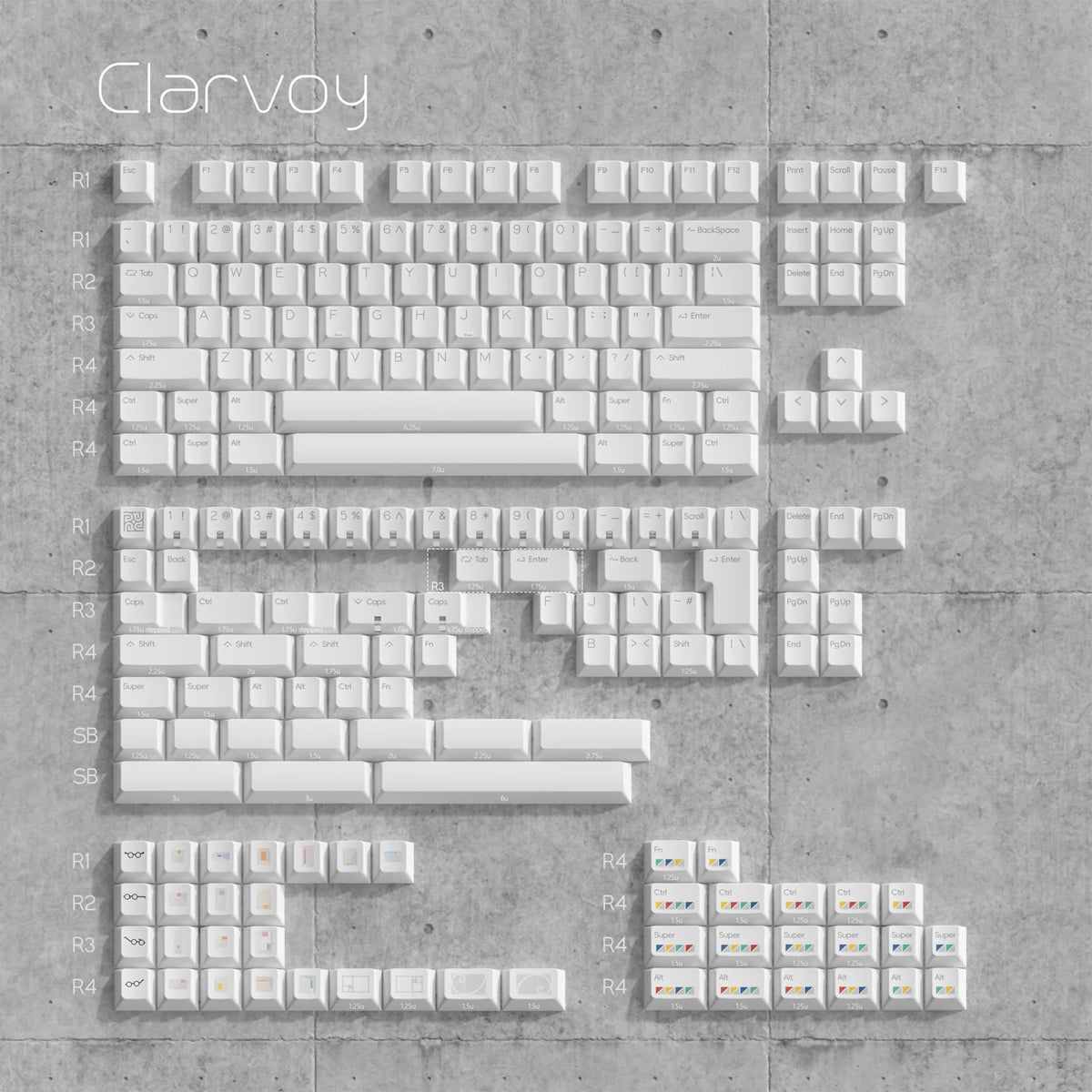 PBTfans Clarvoy Keycaps