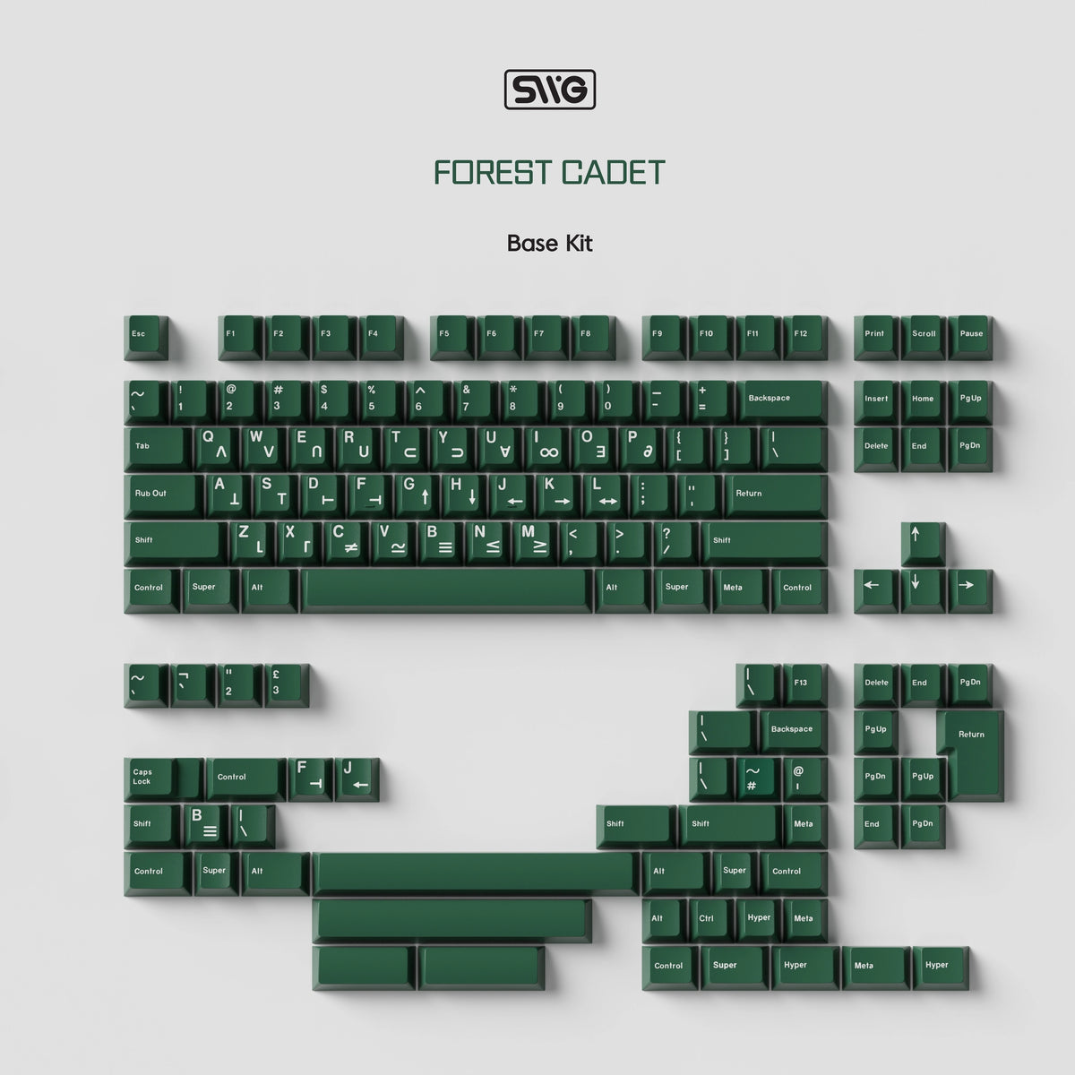 SWG Forest Cadet Keycaps
