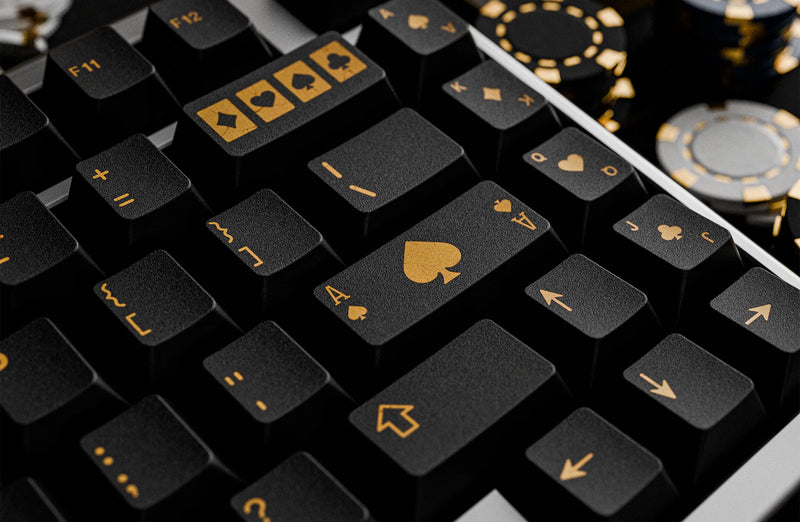GMK Black & Gold ABS Keycaps – Divinikey
