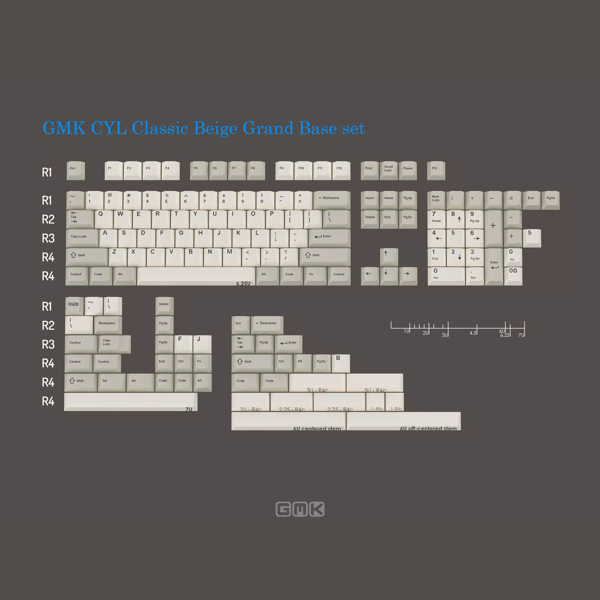 GMK CYL Beige Keycaps