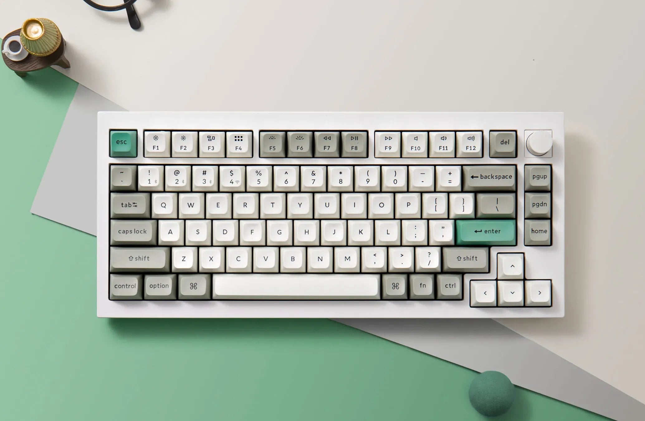 美品】Keychron Q1 A 75％ Mechanical Keyboard