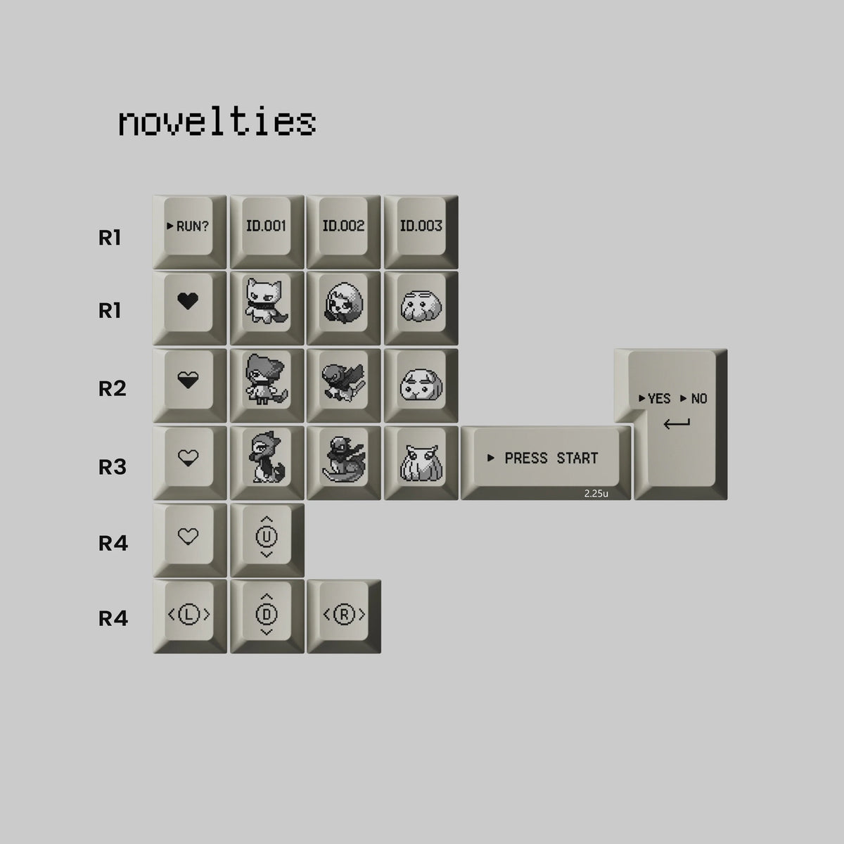 PBTfans Pixsprite Keycaps