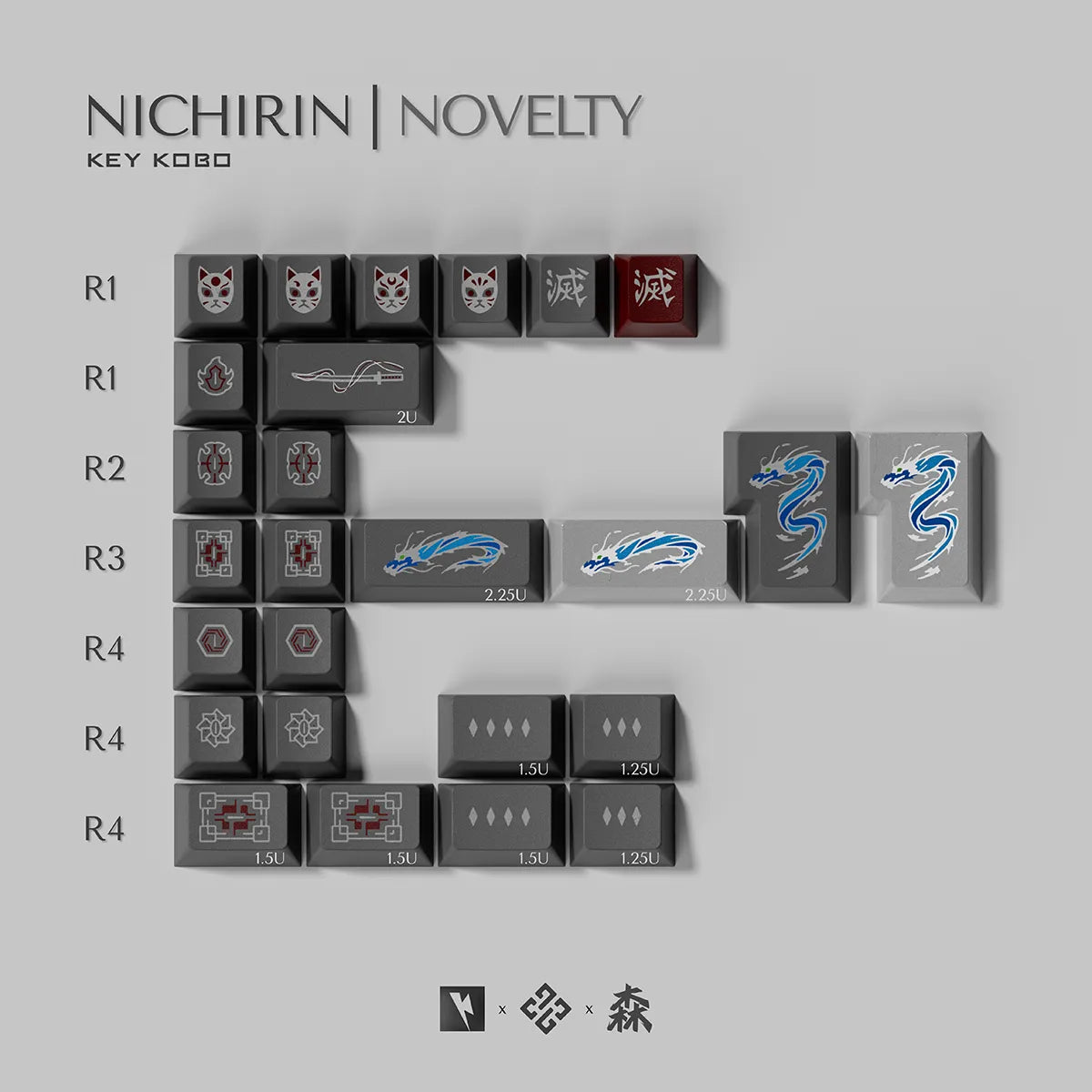 Keykobo Nichirin Keycaps