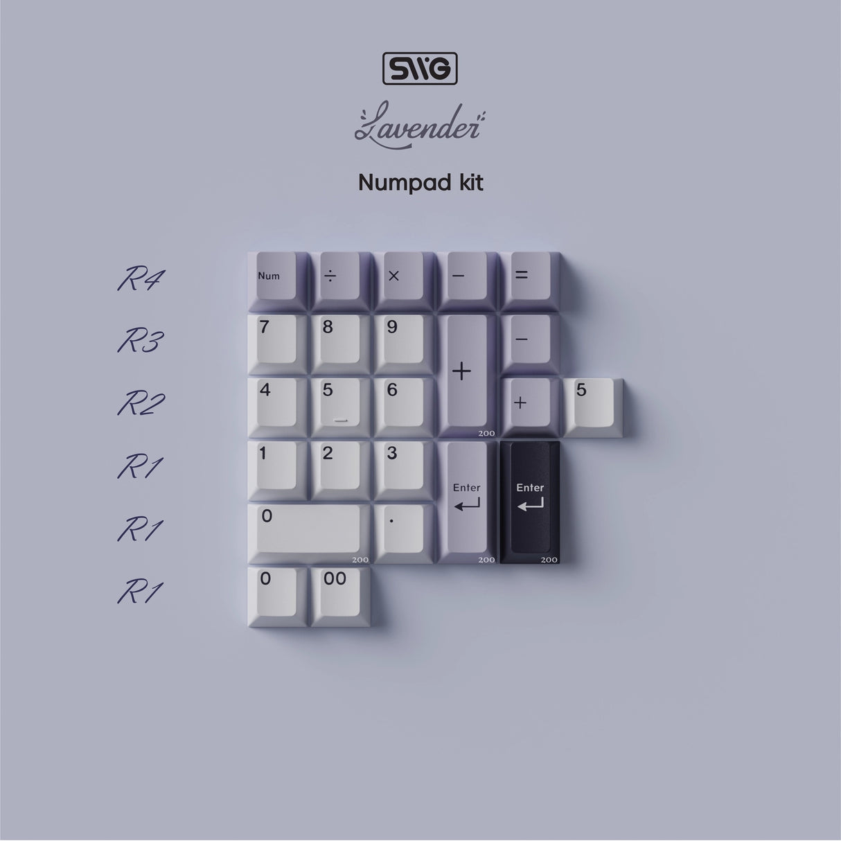 SWG Lavender Keycaps