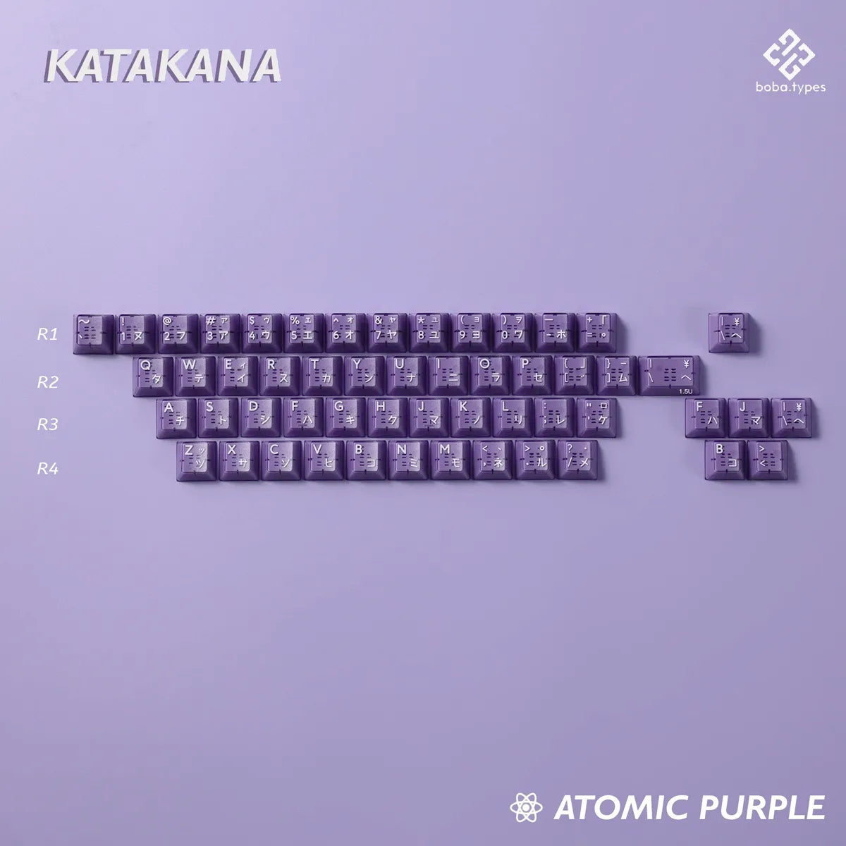 PBTfans Atomic Purple Keycaps