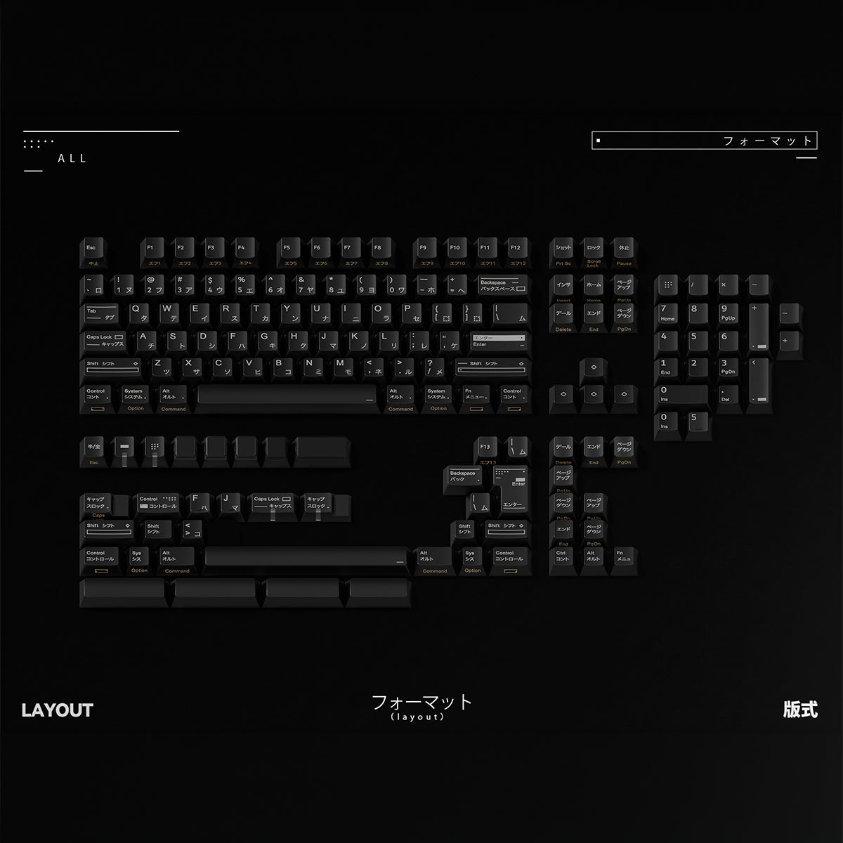 A Design Layout Keycaps - Divinikey
