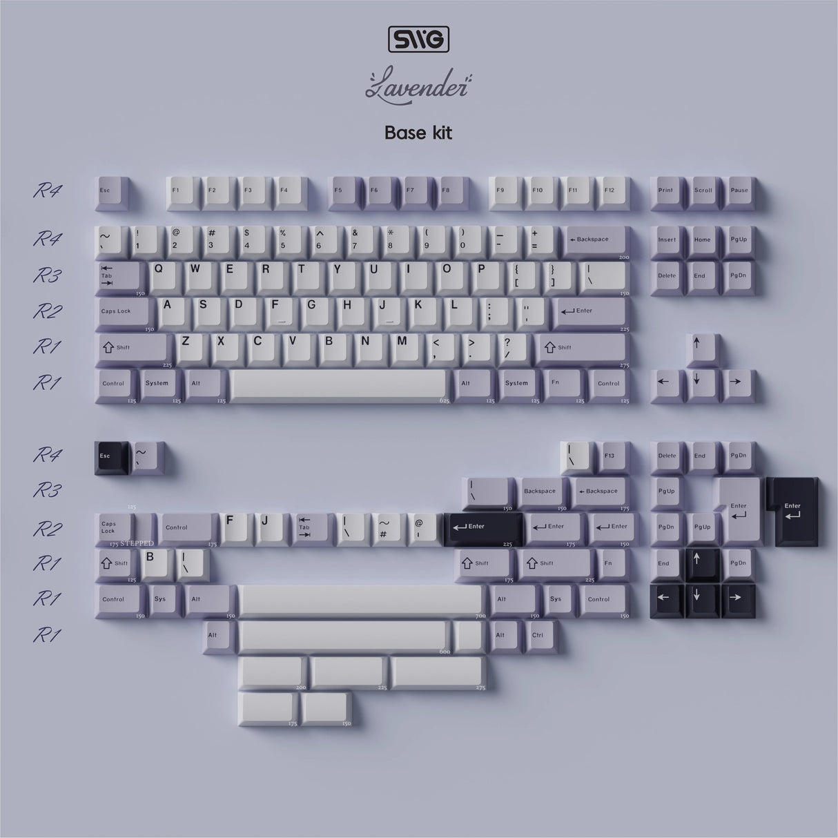 SWG Lavender Keycaps