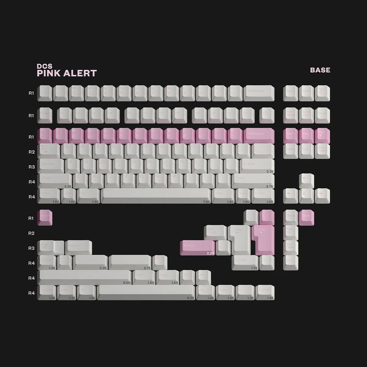 DCS Pink Alert Keycaps - Divinikey