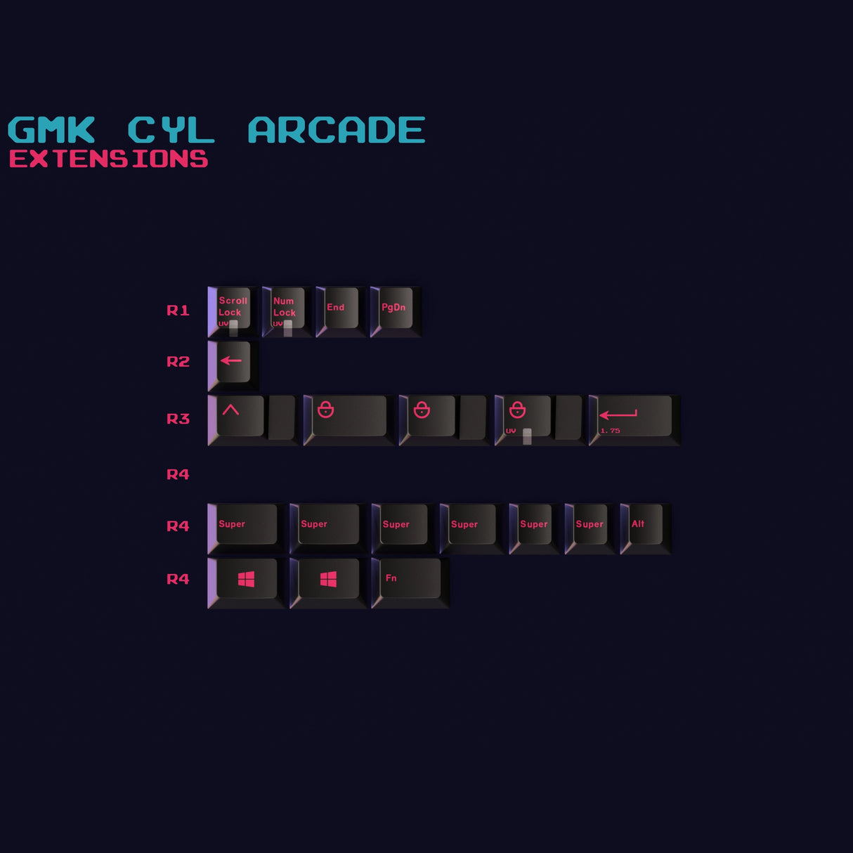 GMK CYL Arcade Keycaps