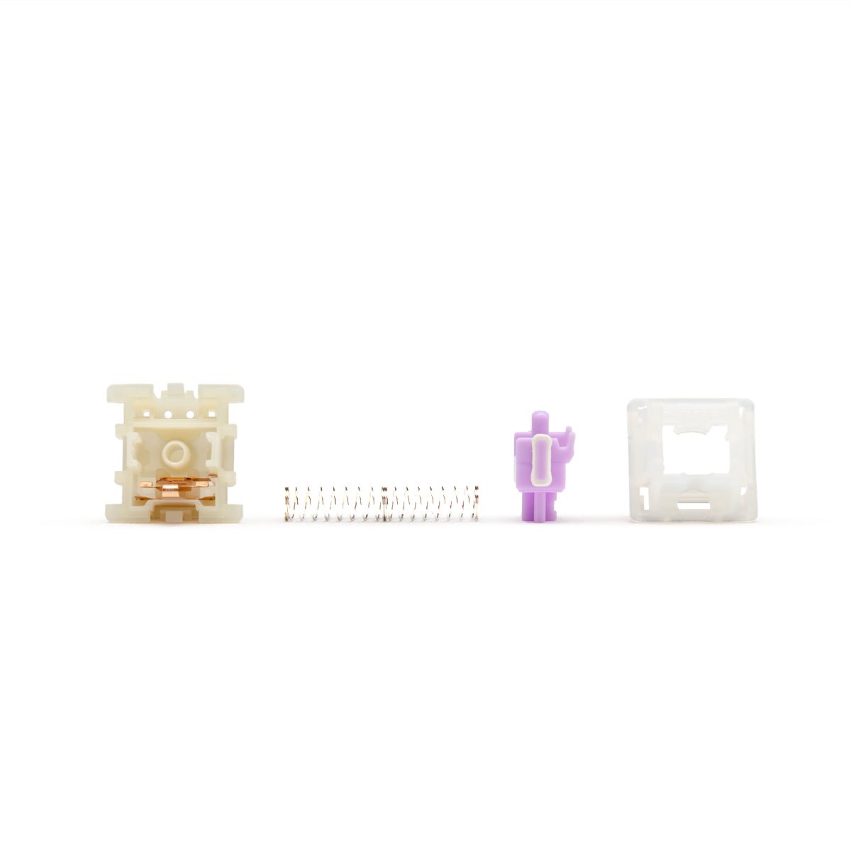 Gateron KS - 3X1 Milky Pro Purple Silent Tactile Switches - Divinikey