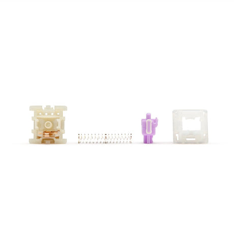 Gateron KS - 3X1 Milky Pro Purple Silent Tactile Switches - Divinikey