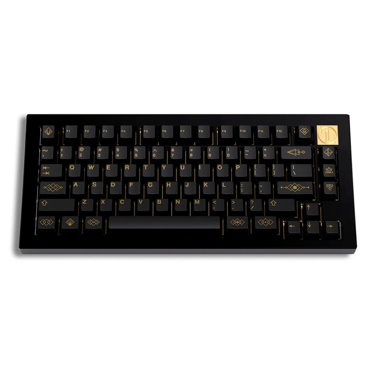 GMK Black and Gold Keycaps - Divinikey