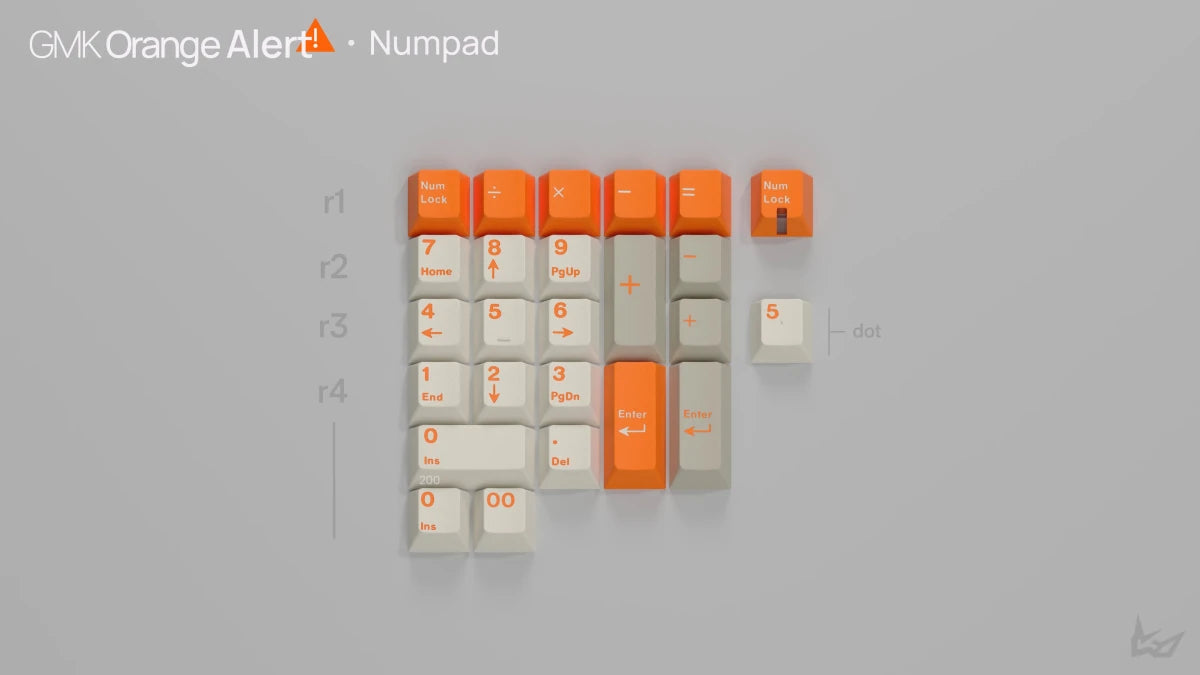 GMK CYL Orange Alert Keycaps - Divinikey