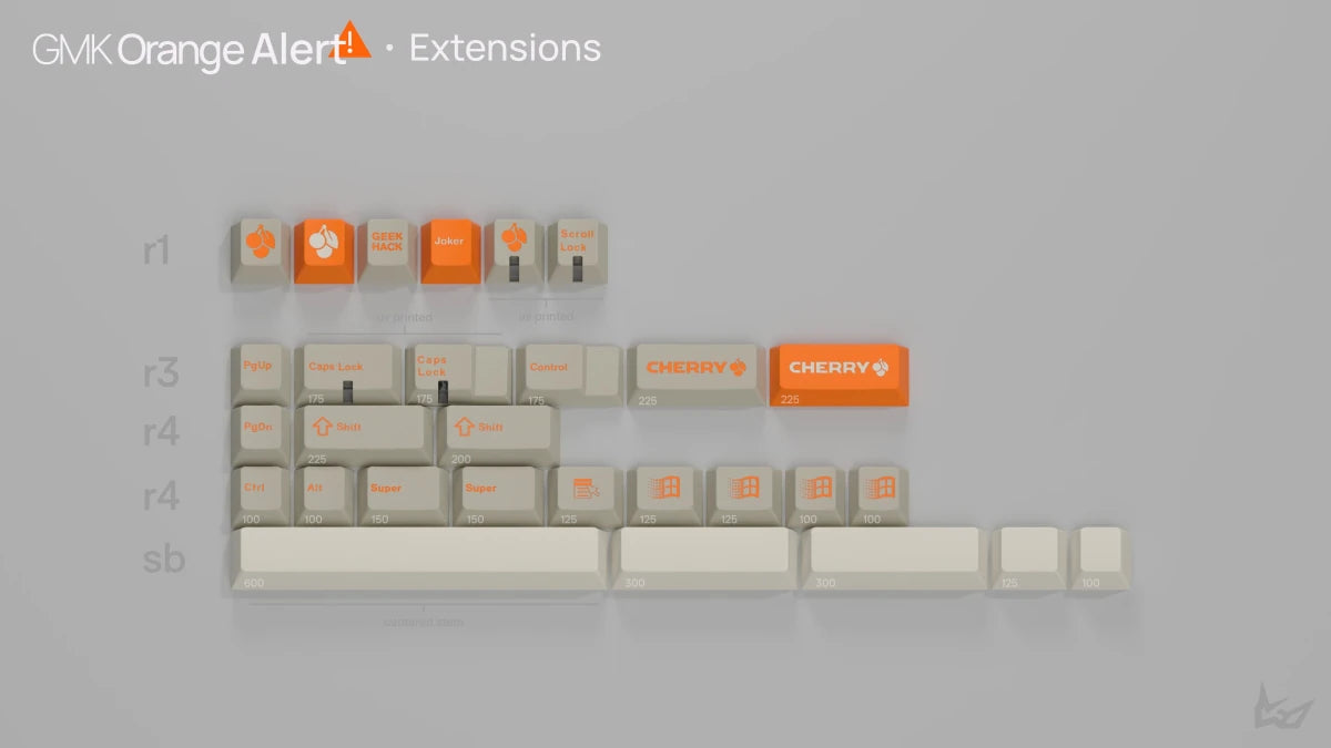 GMK CYL Orange Alert Keycaps - Divinikey