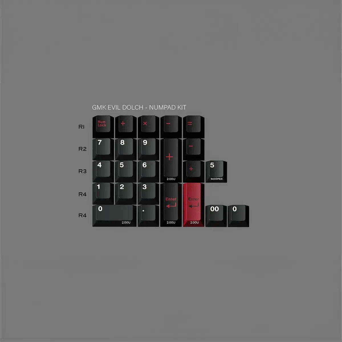 GMK Evil Dolch The Split CYL Keycaps - Divinikey