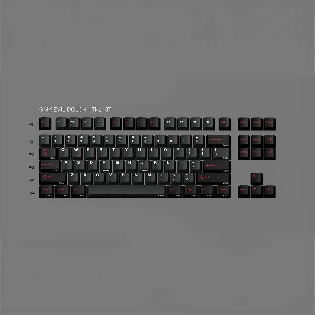 GMK Evil Dolch The Split CYL Keycaps - Divinikey