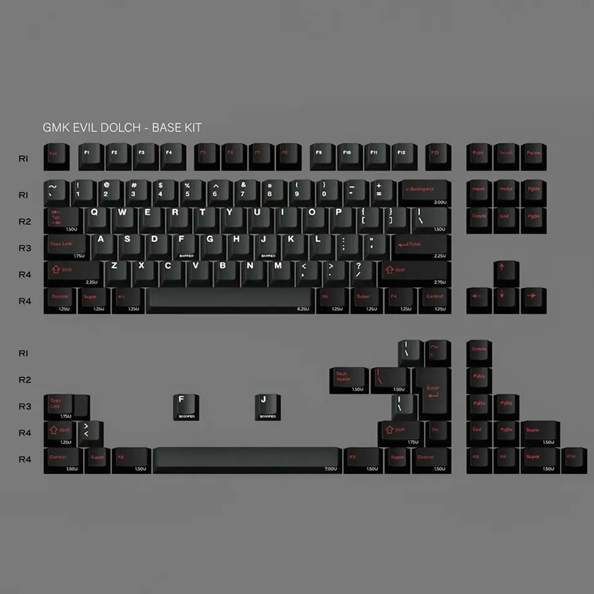 GMK Evil Dolch The Split CYL Keycaps – Divinikey