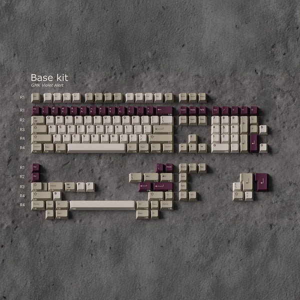 キーボード GMK Violet Alert base+non alert gmk-violet-alert-keycaps-