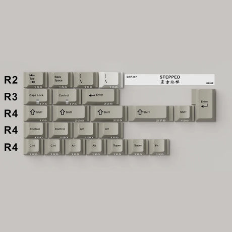 Hammerworks CRP R7 Beige Keycaps - Divinikey