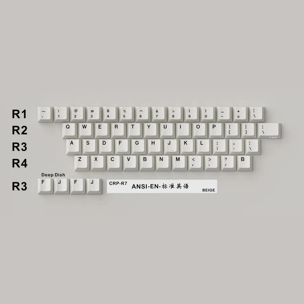 Hammerworks CRP R7 Beige Keycaps - Divinikey