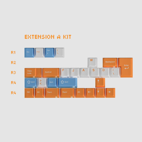 Keykobo Citrus Relativity Keycaps - Divinikey