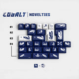 Keykobo Cobalt Keycaps - Divinikey