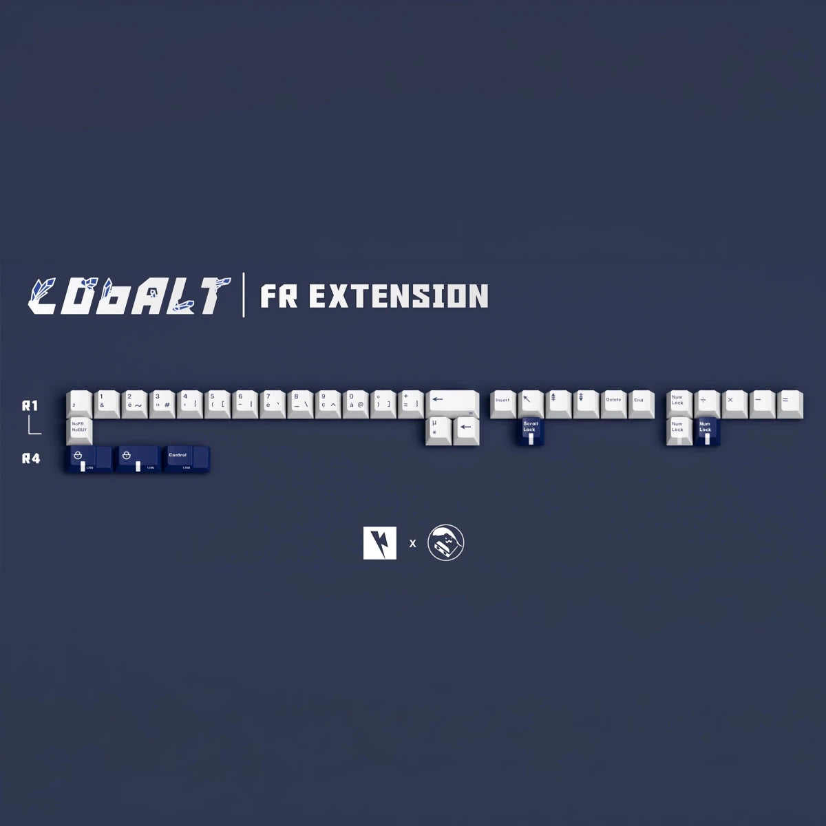 Keykobo Cobalt Keycaps - Divinikey