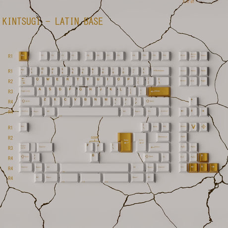 Keykobo Kintsugi Shiro Keycaps - Divinikey