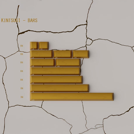 Keykobo Kintsugi Shiro Keycaps - Divinikey