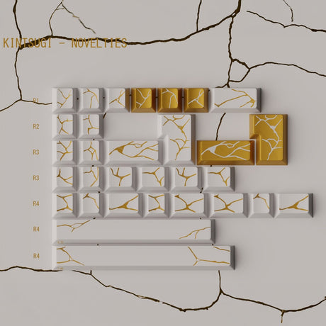 Keykobo Kintsugi Shiro Keycaps - Divinikey