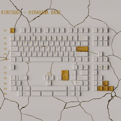 Keykobo Kintsugi Shiro Keycaps - Divinikey