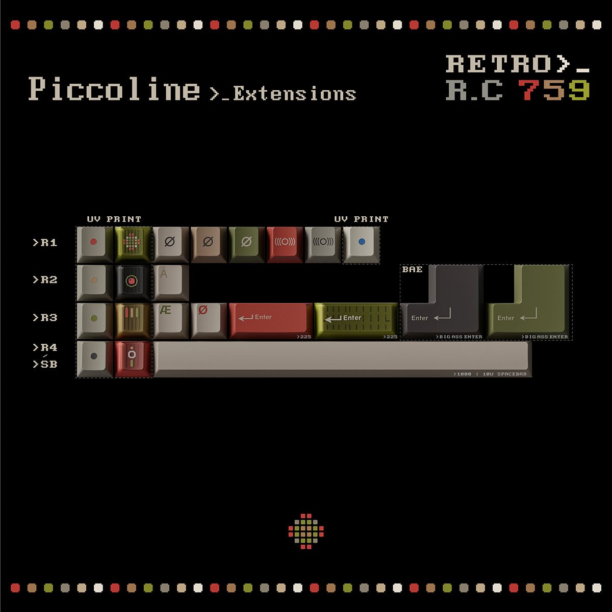 Keykobo Retro RC 759 Keycaps - Divinikey