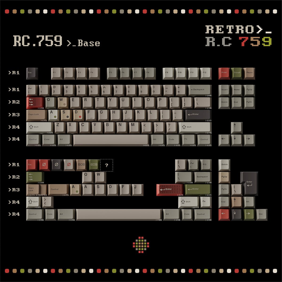 Keykobo Retro RC 759 Keycaps - Divinikey