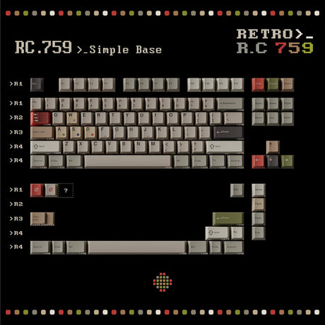 Keykobo Retro RC 759 Keycaps - Divinikey