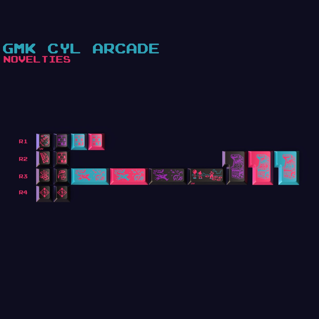 GMK CYL Arcade Keycaps