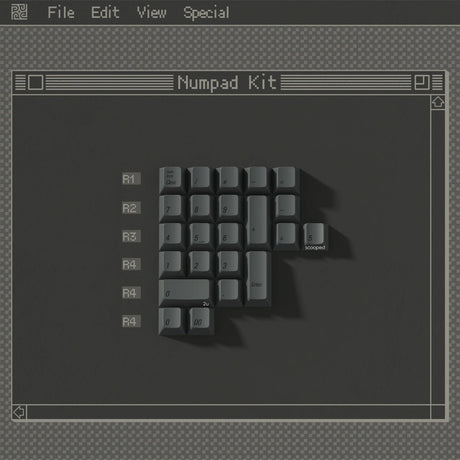 PBTfans 1984 Dark Keycaps - Divinikey