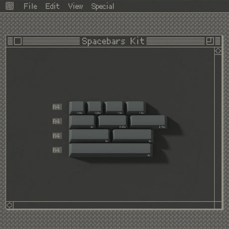 PBTfans 1984 Dark Keycaps - Divinikey