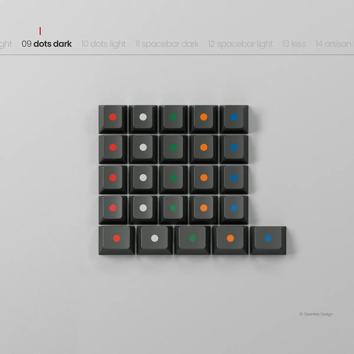 PBTfans Less but Better Dark Keycaps - Divinikey