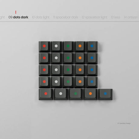 PBTfans Less but Better Dark Keycaps - Divinikey
