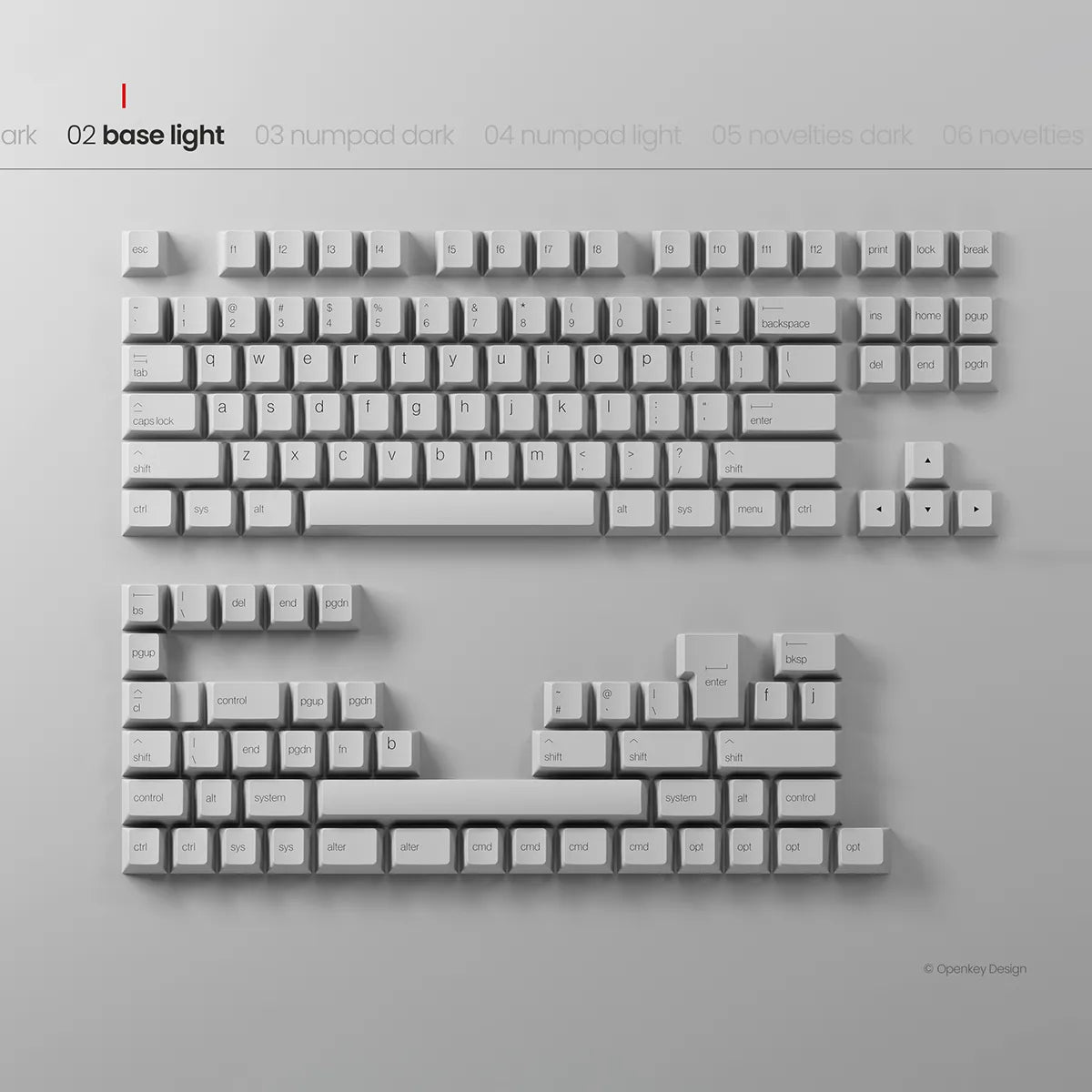 PBTfans Less but Better Dark Keycaps - Divinikey