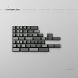 PBTfans Less but Better Dark Keycaps - Divinikey