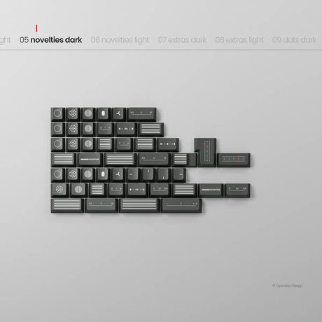 PBTfans Less but Better Dark Keycaps - Divinikey