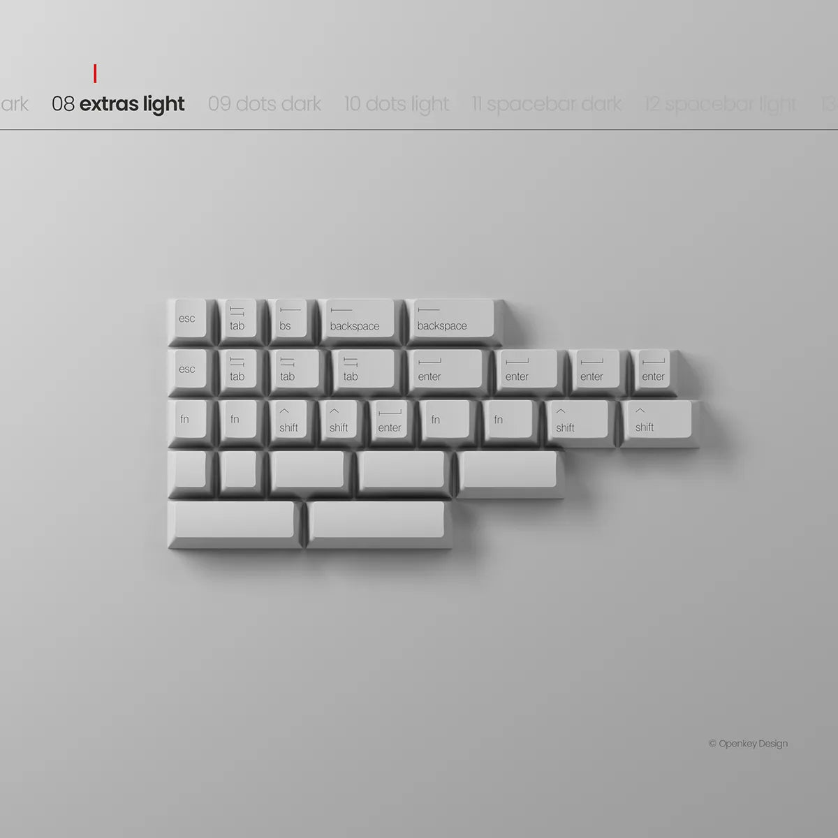 PBTfans Less but Better Dark Keycaps - Divinikey