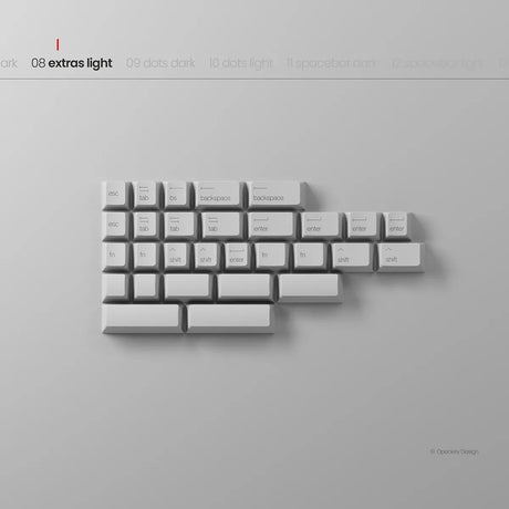 PBTfans Less but Better Dark Keycaps - Divinikey